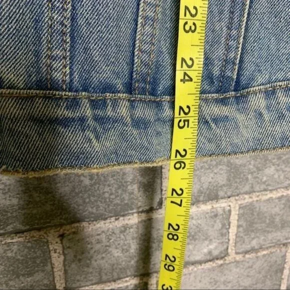 Courtshop BDG Distressed Blue Denim Jacket XL - Picture 9 of 10